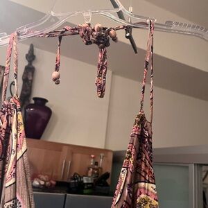 Bohemian Print Halter Dress